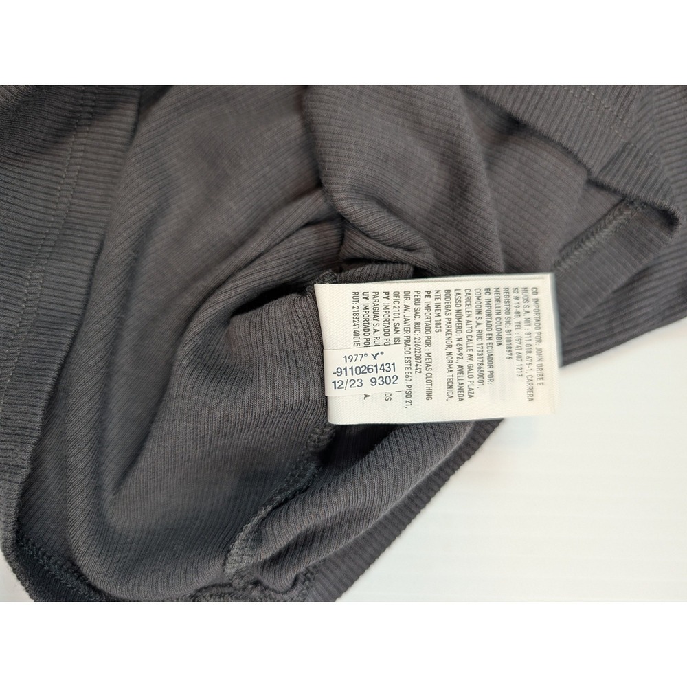American Eagle Grey Ribbed Graphic Baby Tee Eagle 77 Tiger Short‎ Sleeve Medium - Picture 7 of 10